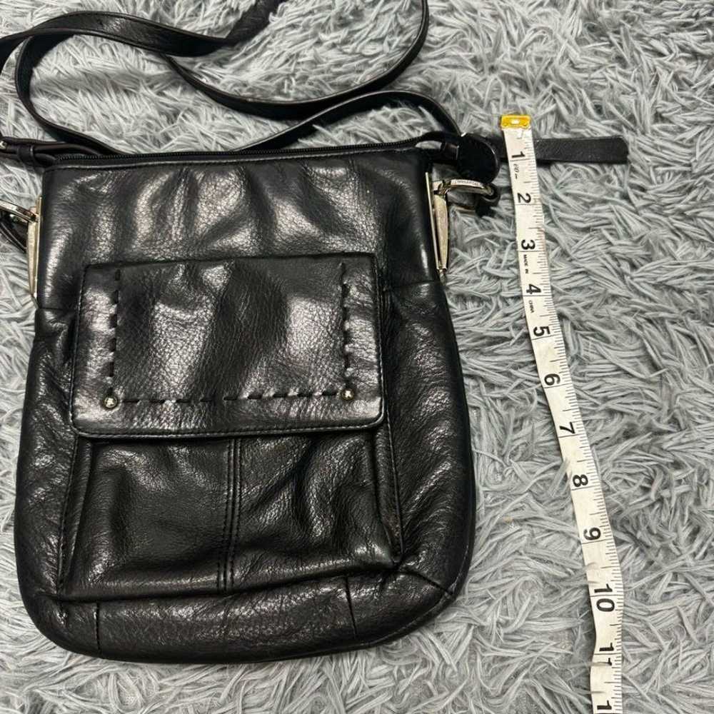 B Makowsky Genuine Leather Black Crossbody Bag - image 10