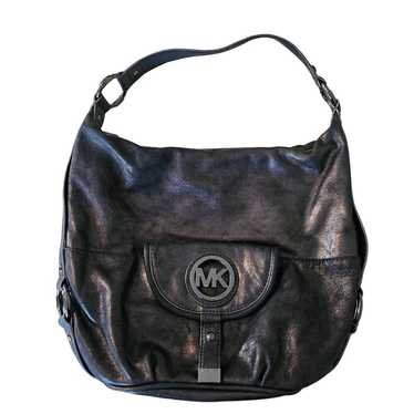 Michael Kors Metallic Leather Hobo Bag