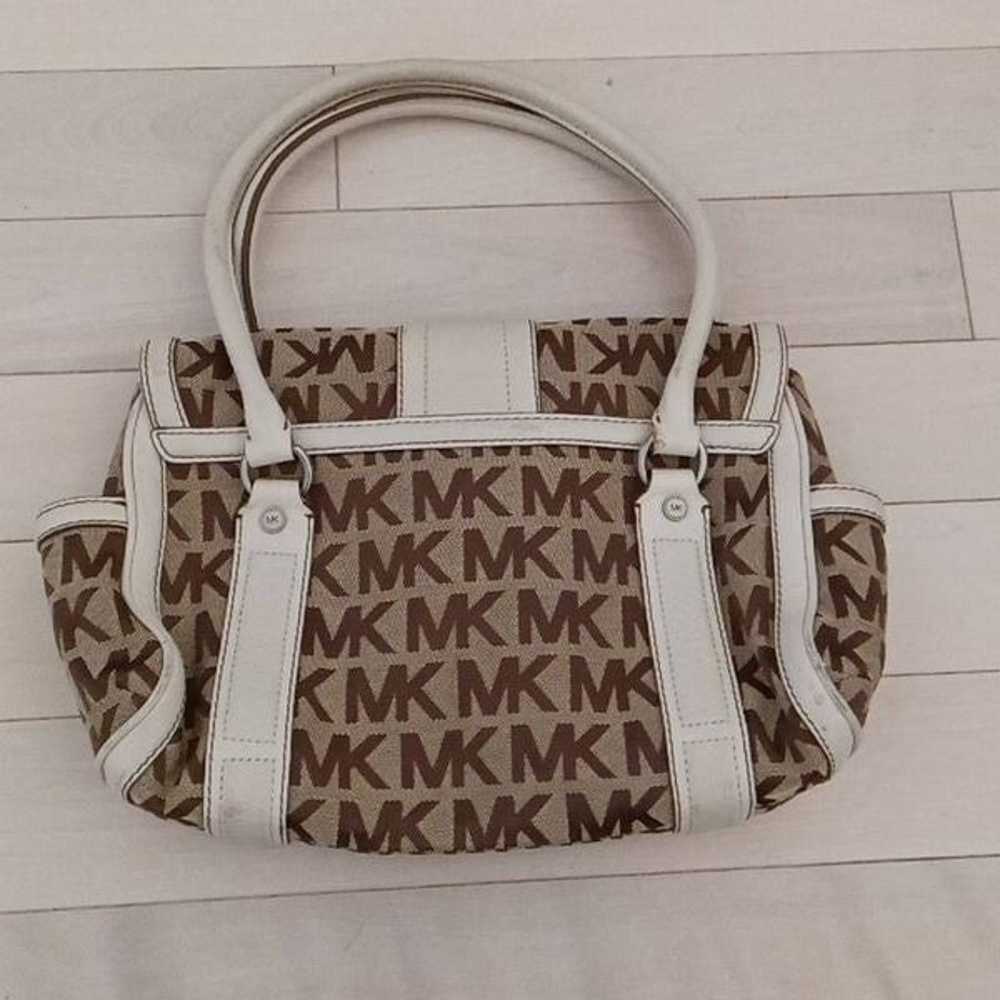 Michael Kors Women's Leather Trim Monogram Should… - image 2