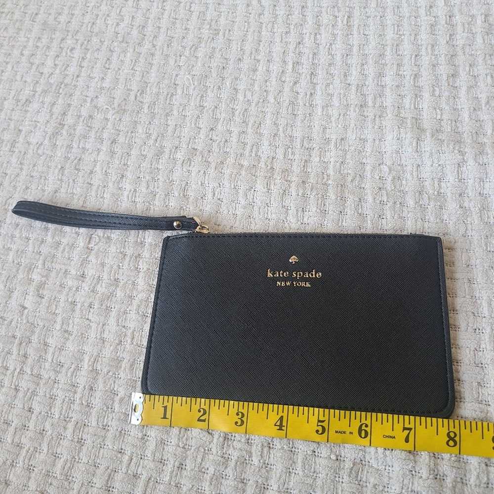 Kate Spade New York Black Leather Wristlet - image 5