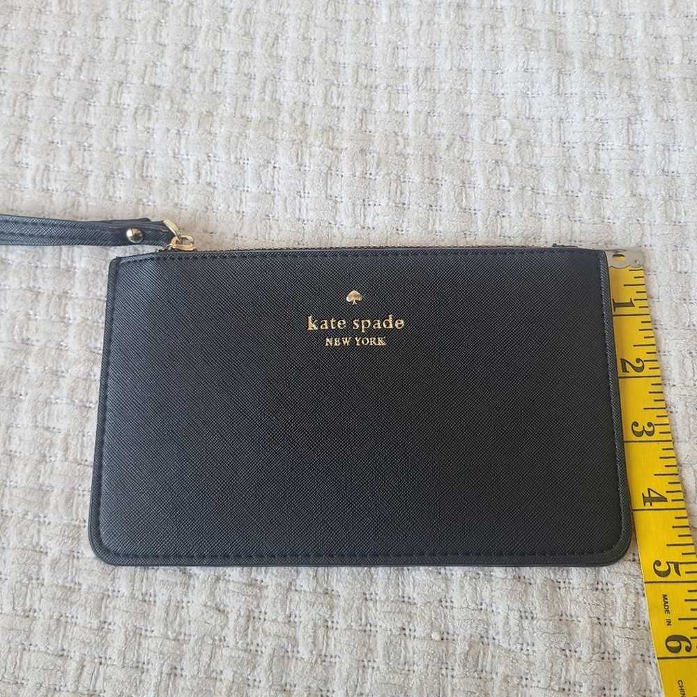 Kate Spade New York Black Leather Wristlet - image 7