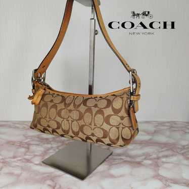 COACH Signature Handbag Shoulder Bag - image 1