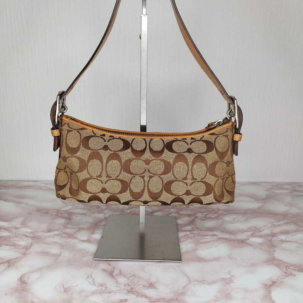 COACH Signature Handbag Shoulder Bag - image 2