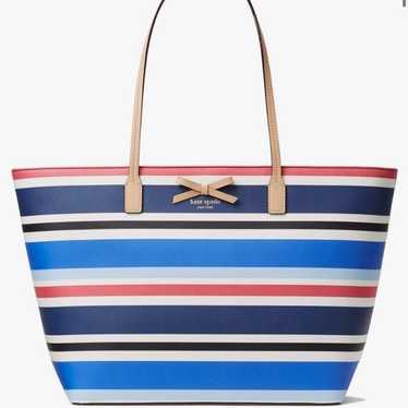 KATE SPADE Eden Street Margareta Stripe Saffiano … - image 1