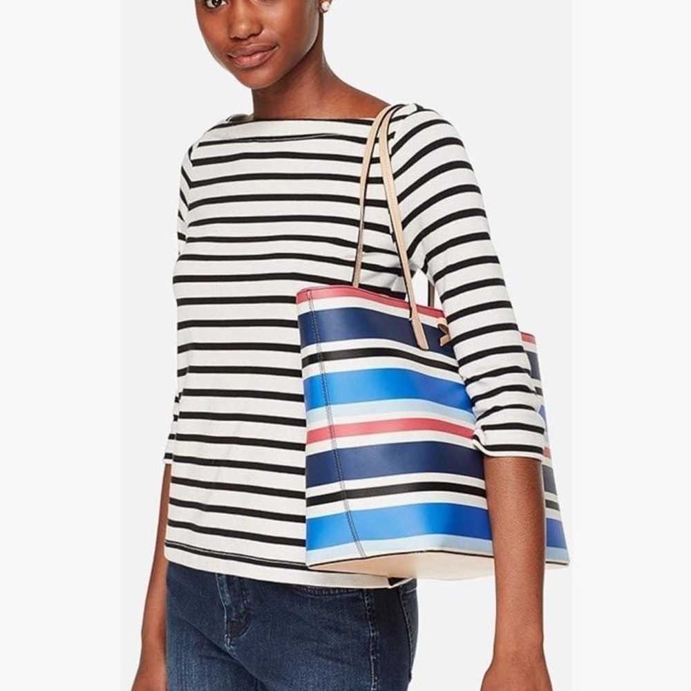 KATE SPADE Eden Street Margareta Stripe Saffiano … - image 2