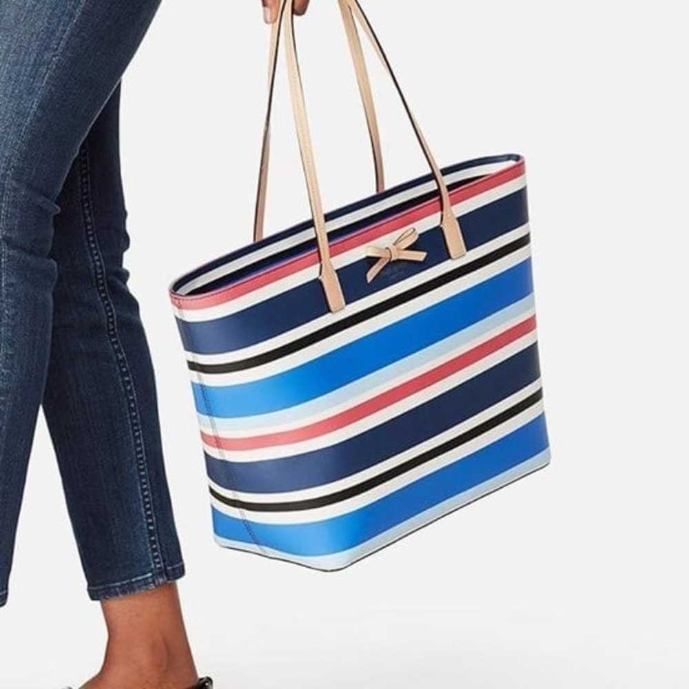 KATE SPADE Eden Street Margareta Stripe Saffiano … - image 3