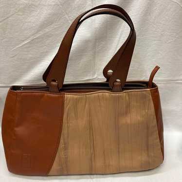 Kyoto refurbished cowhide leather tote bag (brown… - image 1