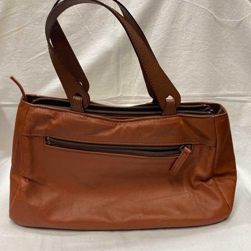 Kyoto refurbished cowhide leather tote bag (brown… - image 2