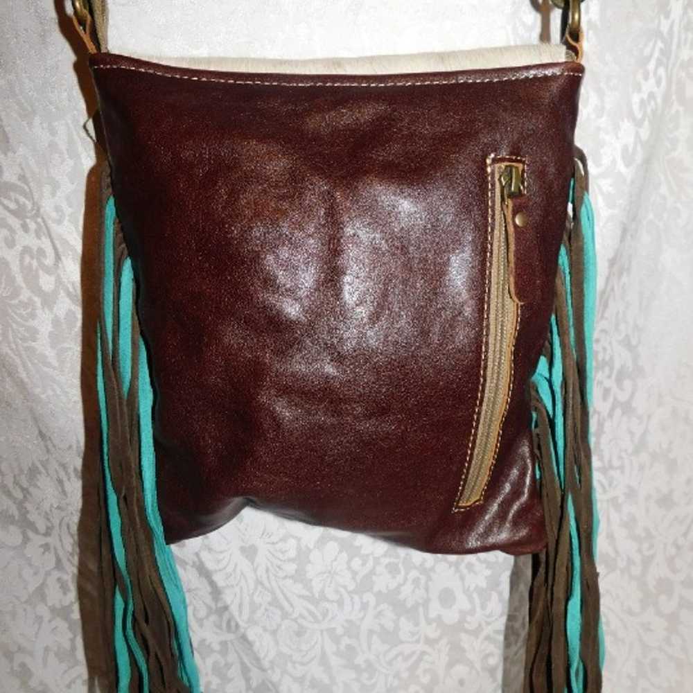 Leather Crossbody Myra Bag, - image 12