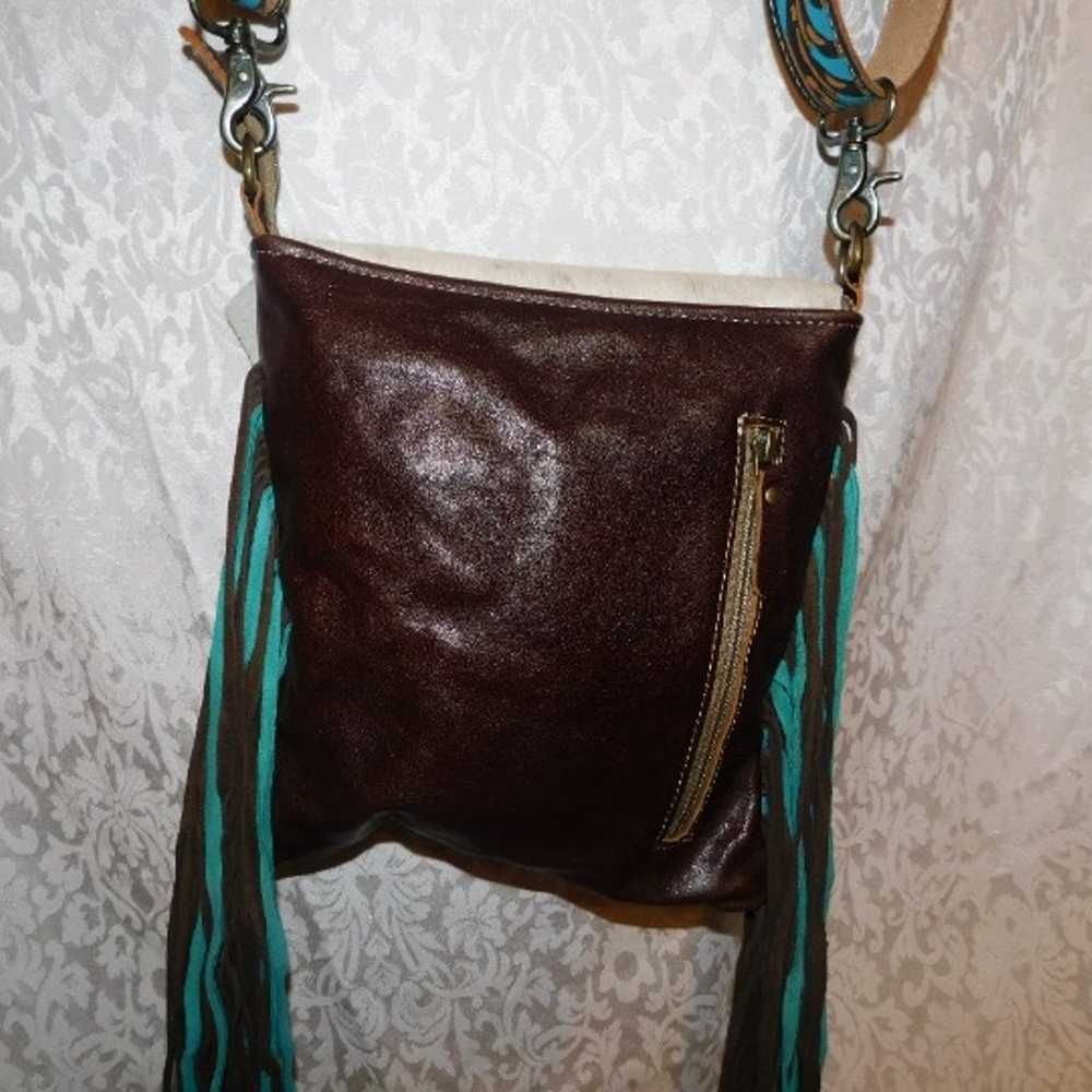 Leather Crossbody Myra Bag, - image 7