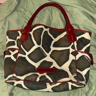 Dooney and Burke Giraffe Print Bag