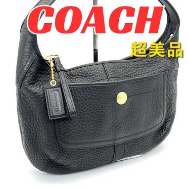 Superb condition Coach one-shoulder bag, leather, 