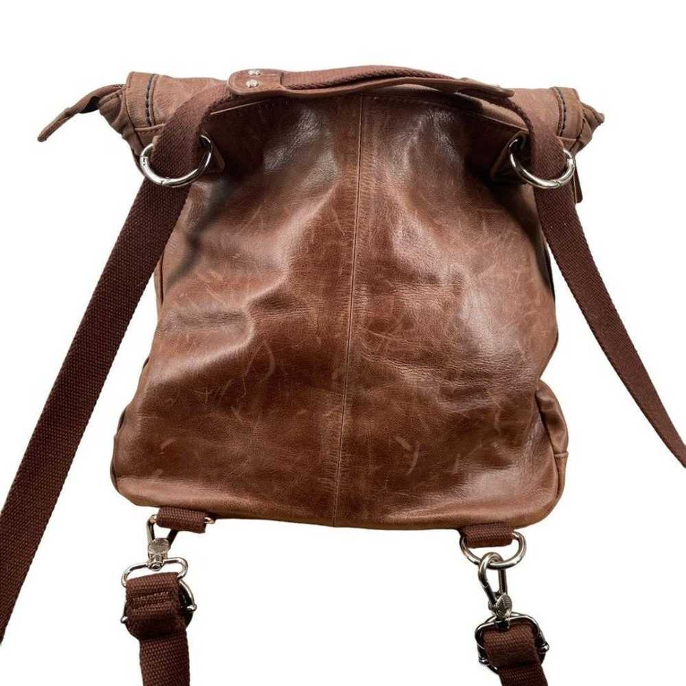 The Sak Ventura Leather Convertible Backpack Brow… - image 3