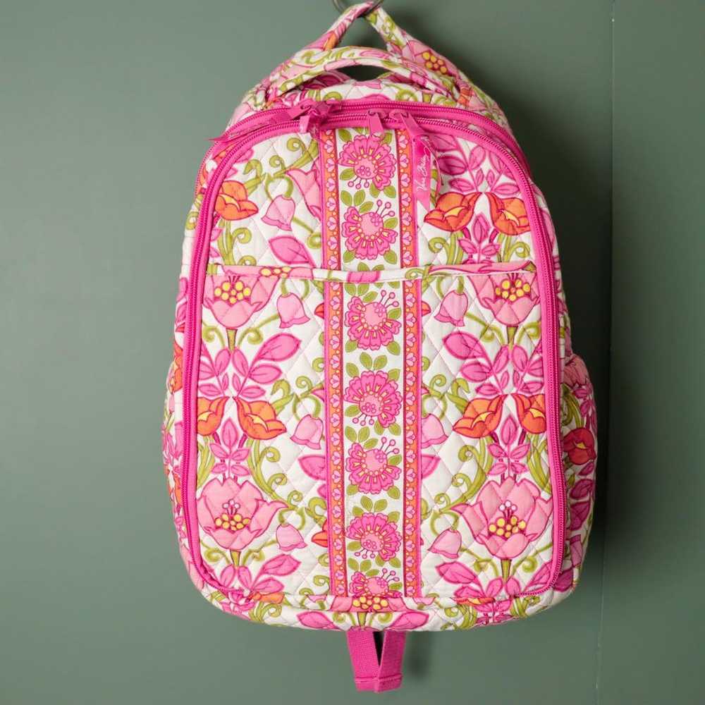 【Good】Vera Bradley floral pattern backpack in pin… - image 2