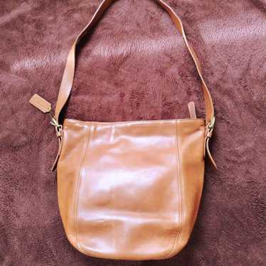 Old Coach Shoulder Bag Brown Made in USA