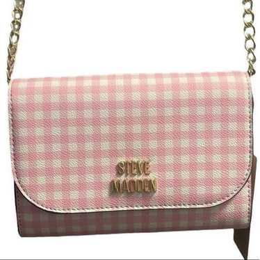 Steve Madden Pink Gingham Crossbody