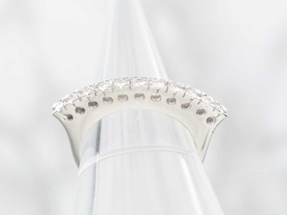 Fanned High-Set Diamond Band - image 3