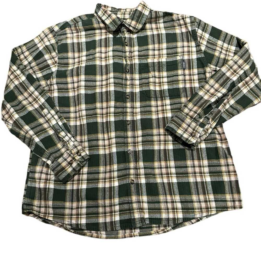 Eddie Bauer Eddie Bauer XL Green Plaid Long Sleev… - image 1