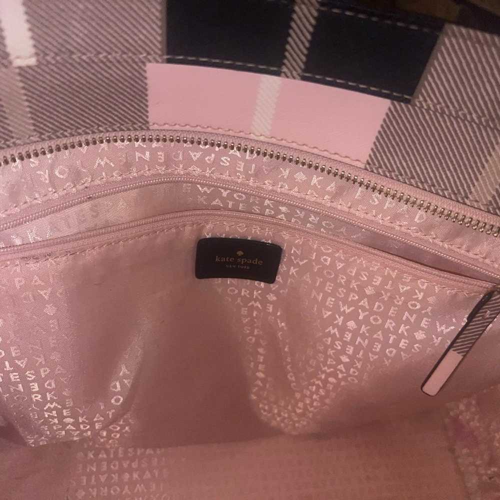 Kate spade new york pink and black tote - image 4