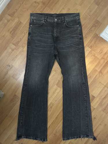 Balenciaga balenciaga lost tape flared jeans fw22