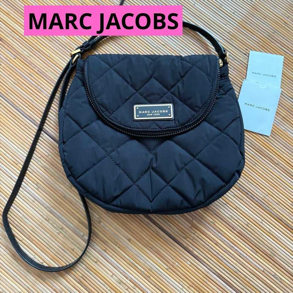 MARC BY MARC JACOBS Shoulder Bag Quilting Black E… - image 1