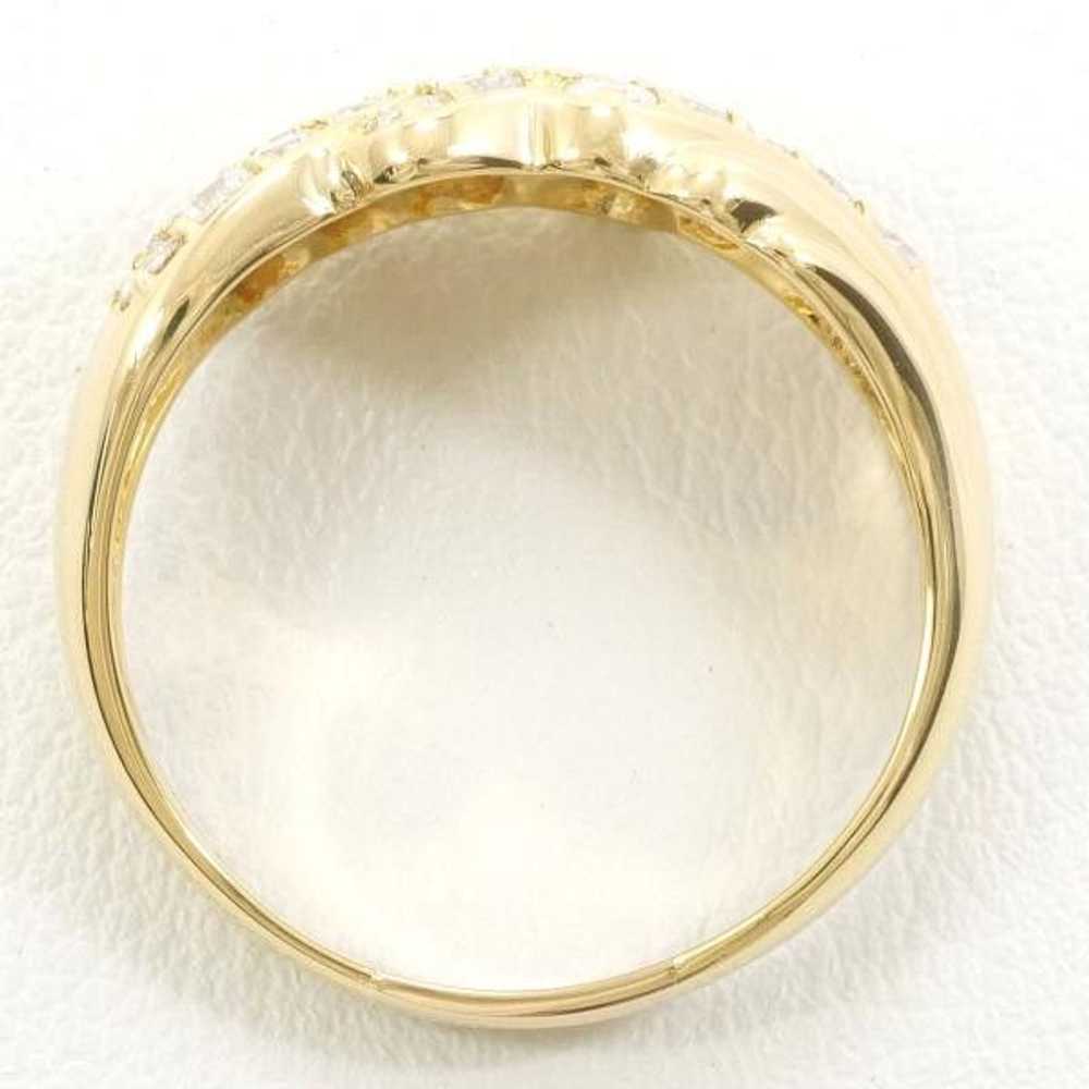 Other LuxUness K18 Yellow Gold Diamond Ring 18号 1… - image 3