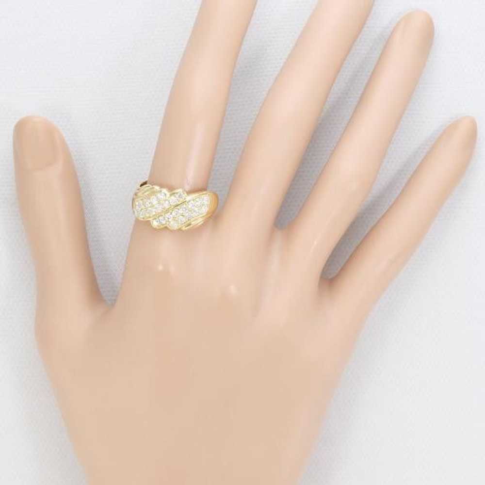 Other LuxUness K18 Yellow Gold Diamond Ring 18号 1… - image 4