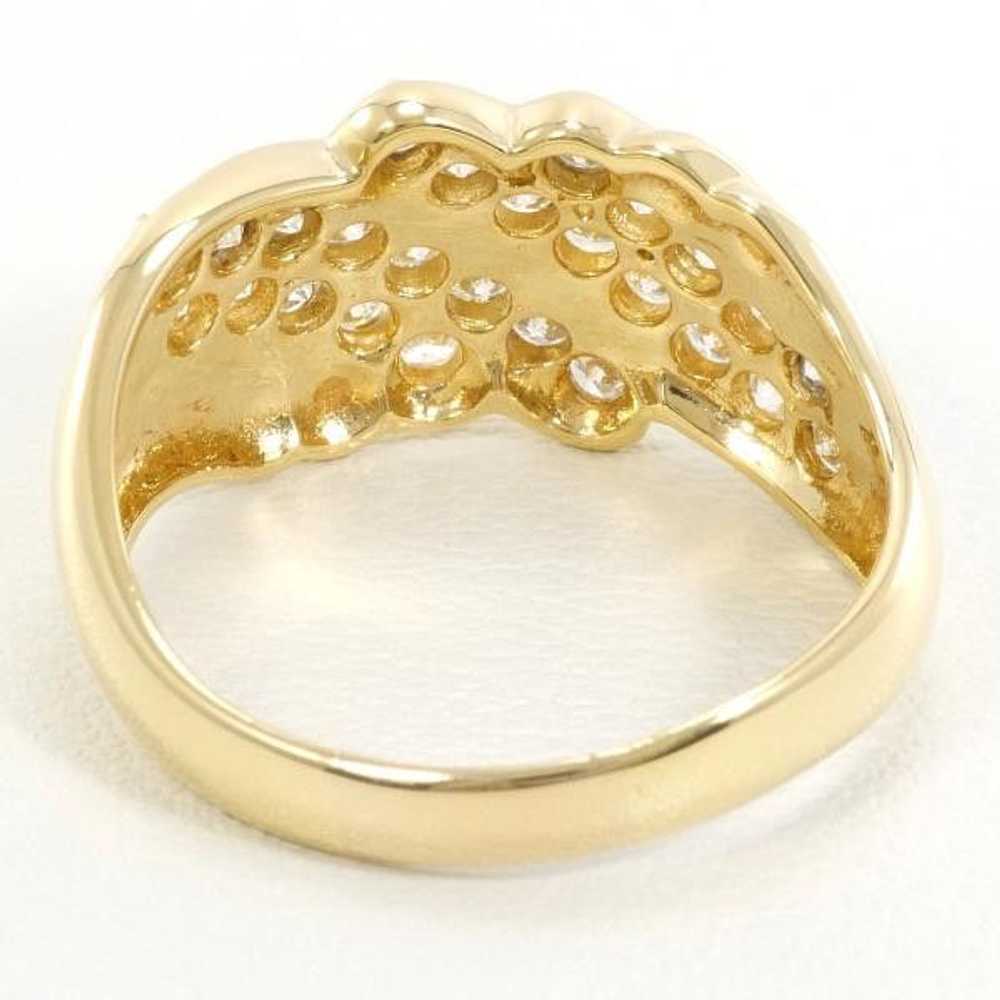 Other LuxUness K18 Yellow Gold Diamond Ring 18号 1… - image 6