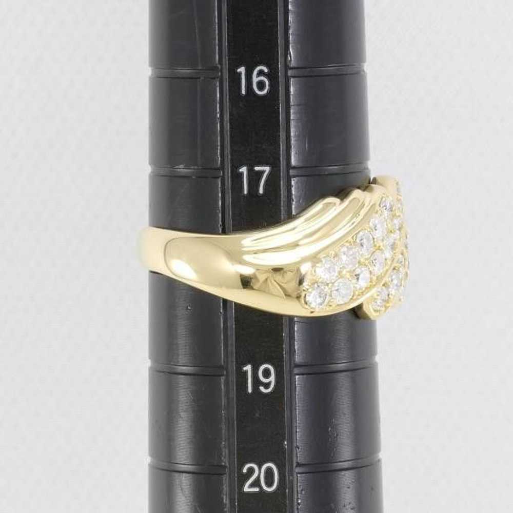 Other LuxUness K18 Yellow Gold Diamond Ring 18号 1… - image 7