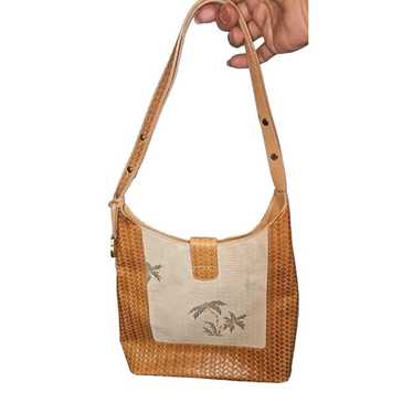 Brahmin Palm Tree Shoulder Bag Purse - image 1