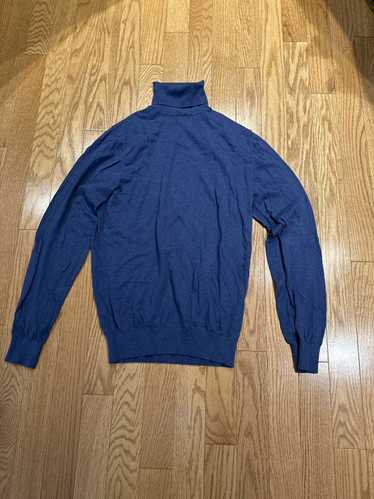 Massimo Dutti Massimo Dutti Blue Turtleneck