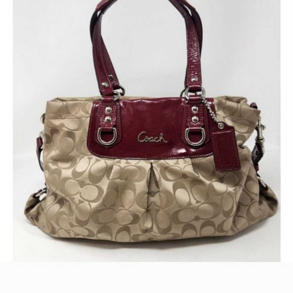 COACH Ashley Signature Sateen Large Satchel 2 way… - image 1