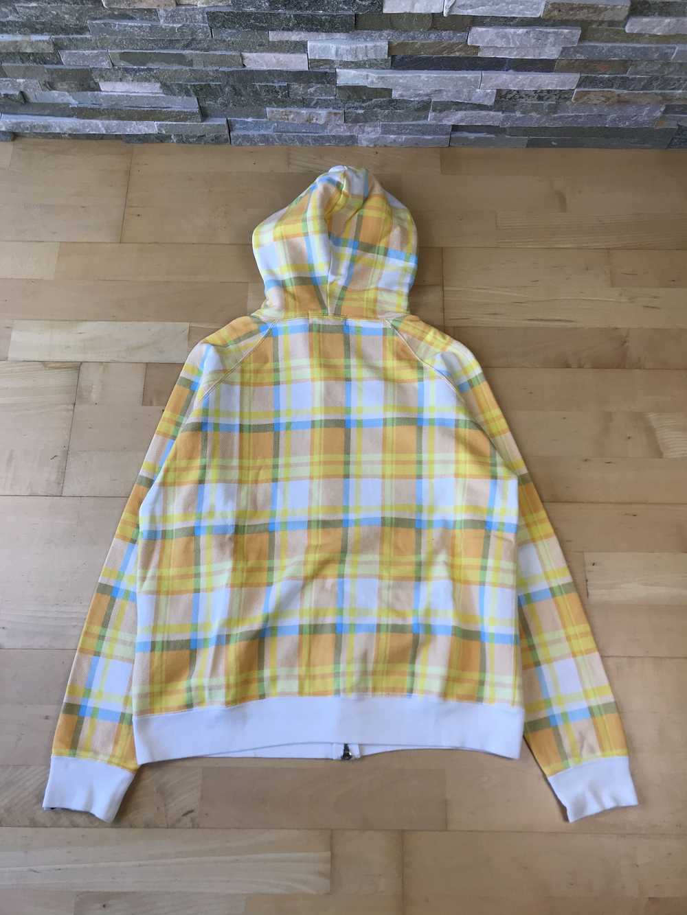 Bape Bape Yellow Check Pattern Fullzip - image 7