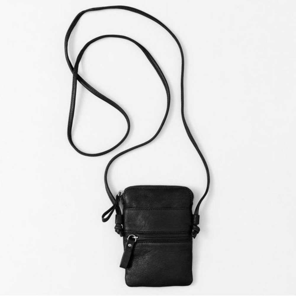 Yvonne Kone Black Leather Crossbody Bag Mini - image 1