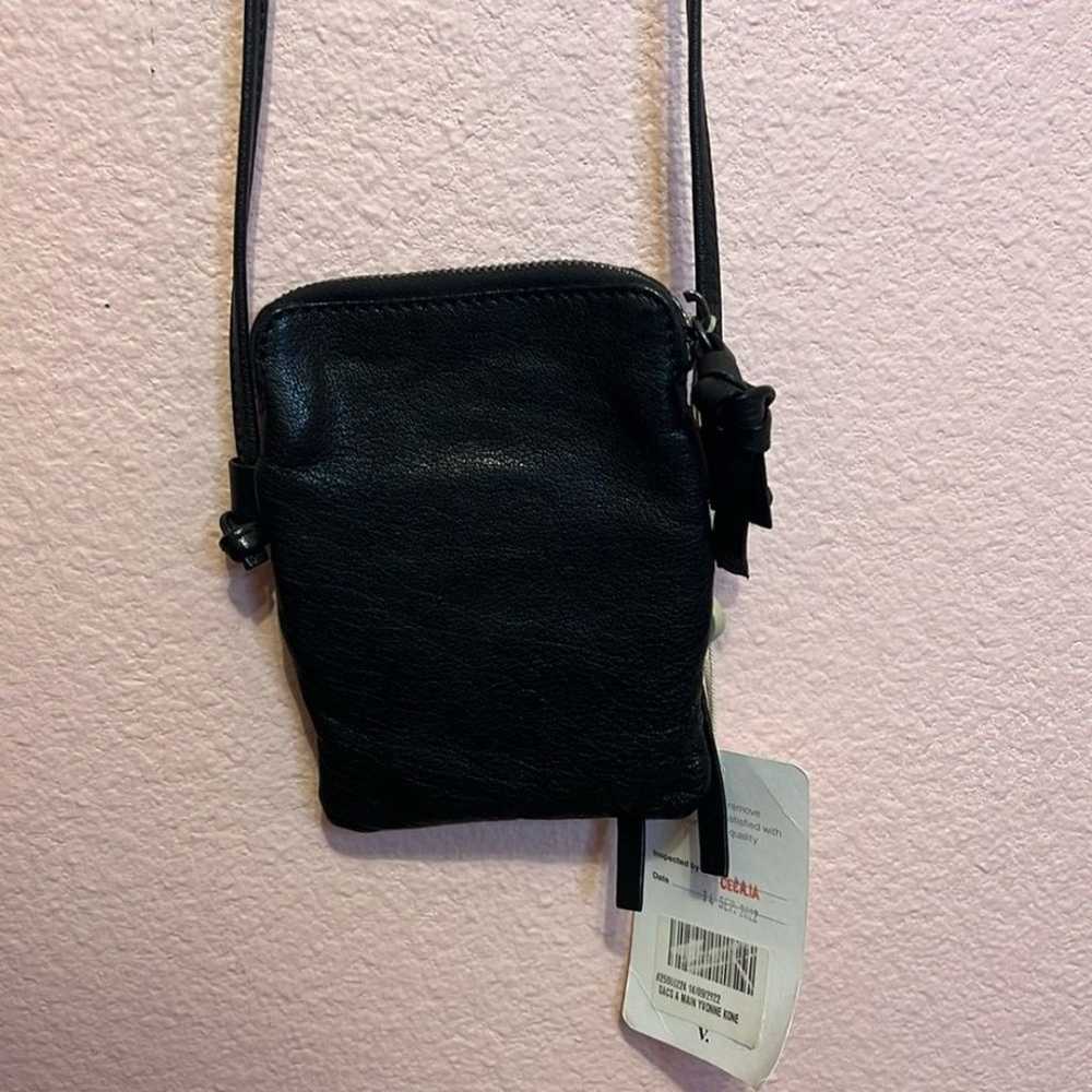 Yvonne Kone Black Leather Crossbody Bag Mini - image 6