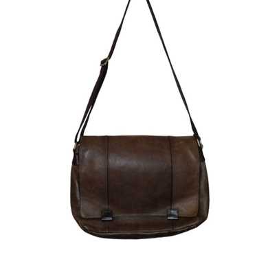 Fossil Chocolate Crossbody Messenger Cowhide Leath