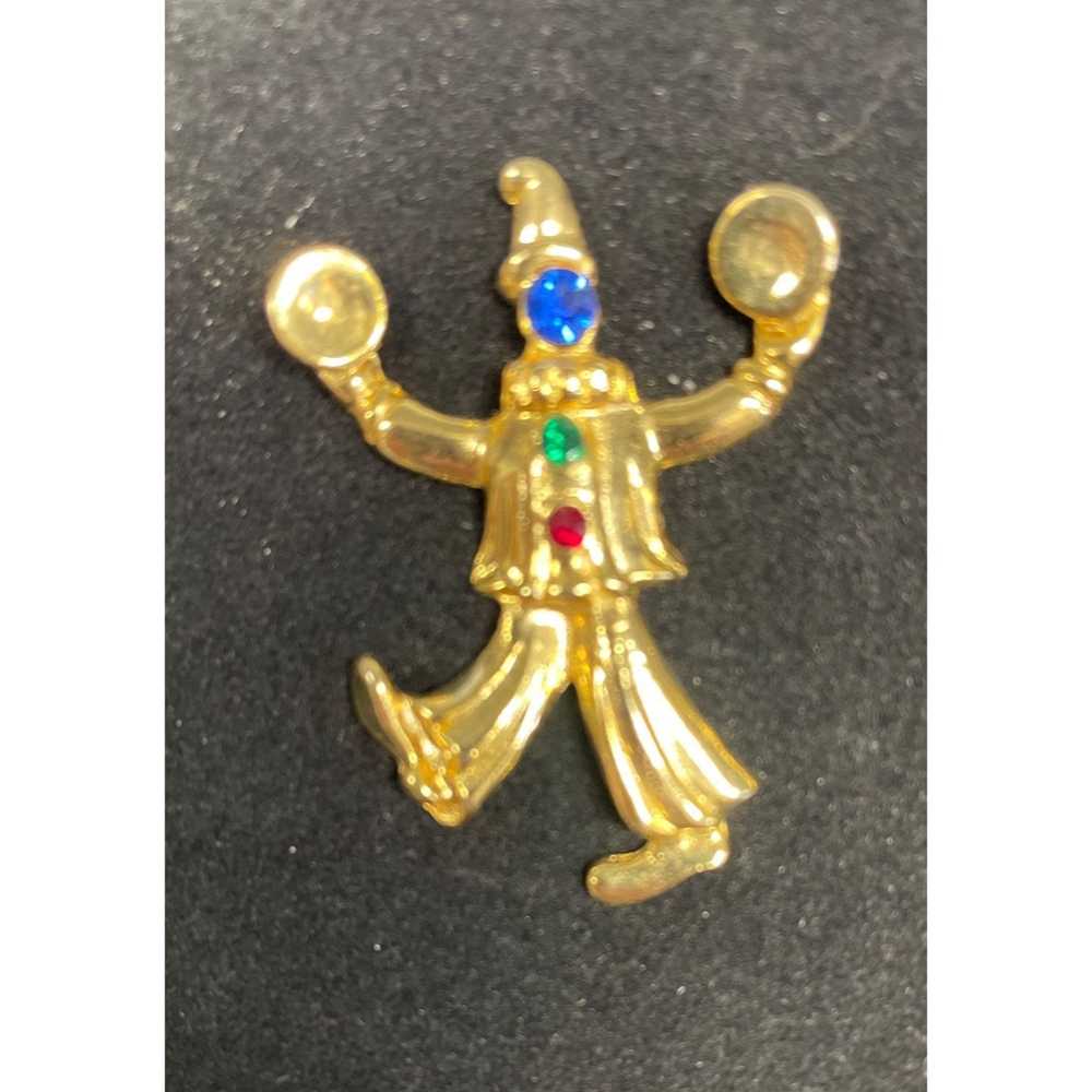 Other Vintage 1980's Women's Gold Clown Pins / Br… - image 2