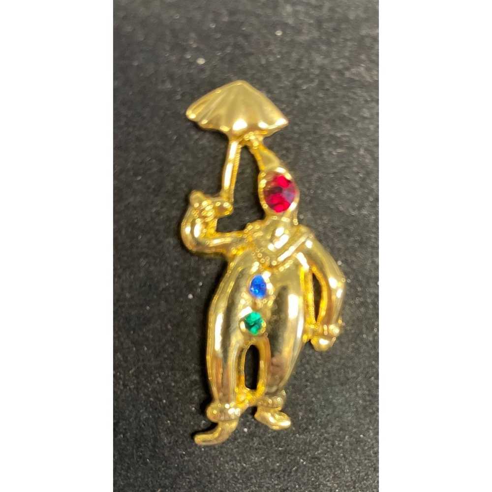 Other Vintage 1980's Women's Gold Clown Pins / Br… - image 4