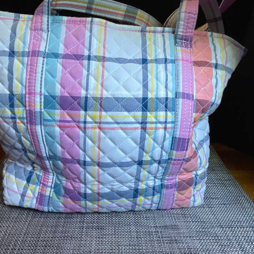 Vera Bradley ~ "Pastel Plaid" ~ Vera Tote Bag New… - image 2