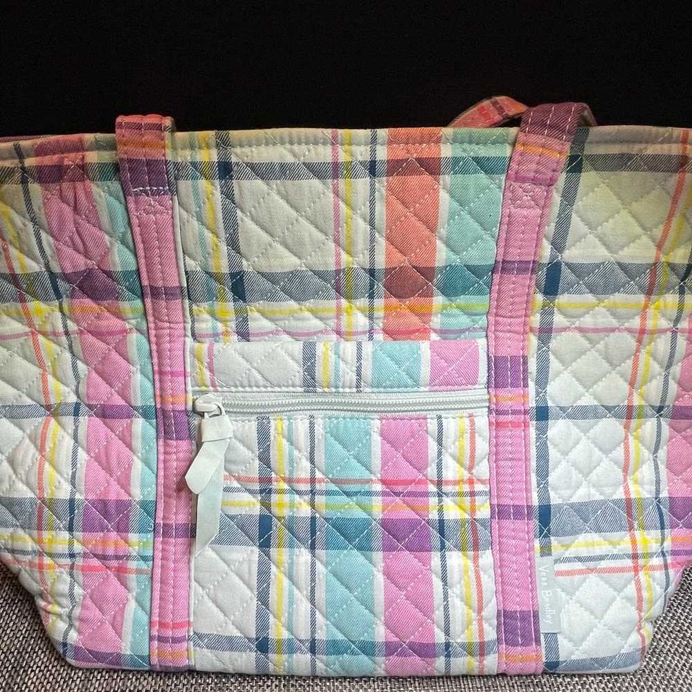 Vera Bradley ~ "Pastel Plaid" ~ Vera Tote Bag New… - image 7