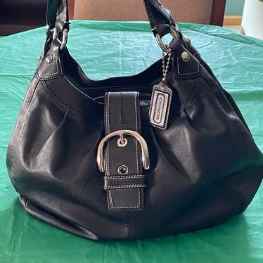 Coach Lynn Leather Shoulder Bag black - image 1