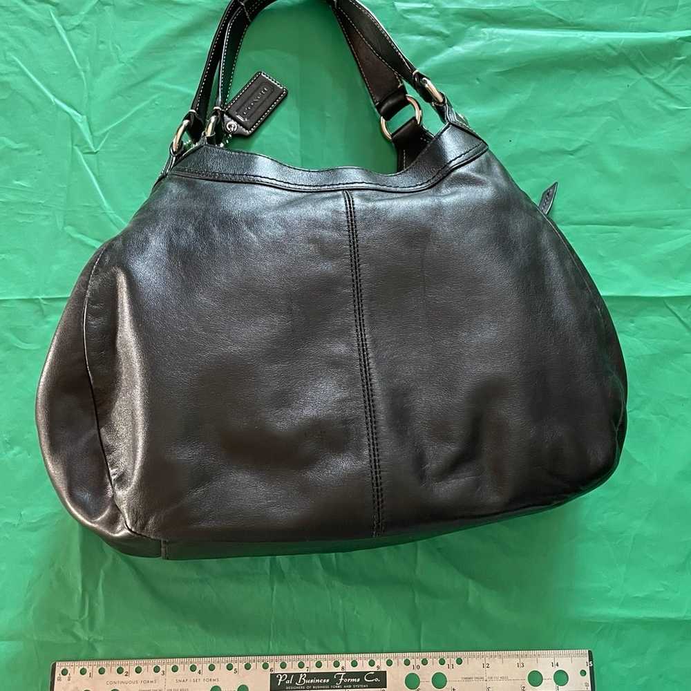 Coach Lynn Leather Shoulder Bag black - image 4