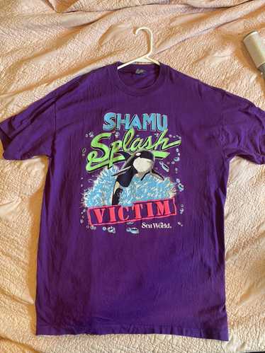 Vintage Vintage Sea World Shamu Splash Victim T-s… - image 1