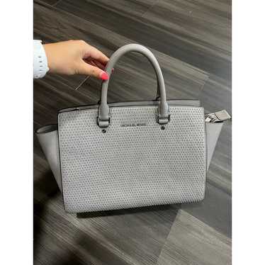 Michael Kors Gray Studded Bag