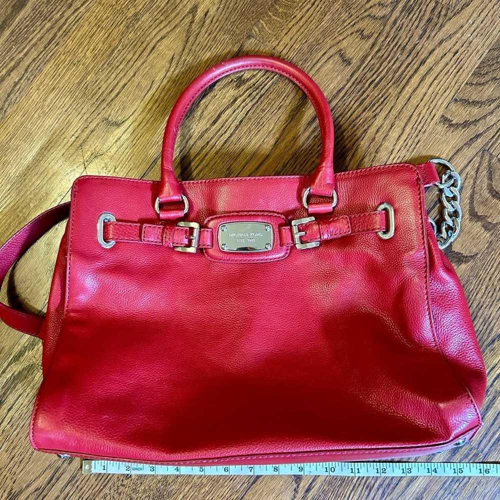 Michael Kors Red Leather Bag large - image 10