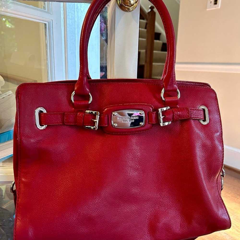 Michael Kors Red Leather Bag large - image 1