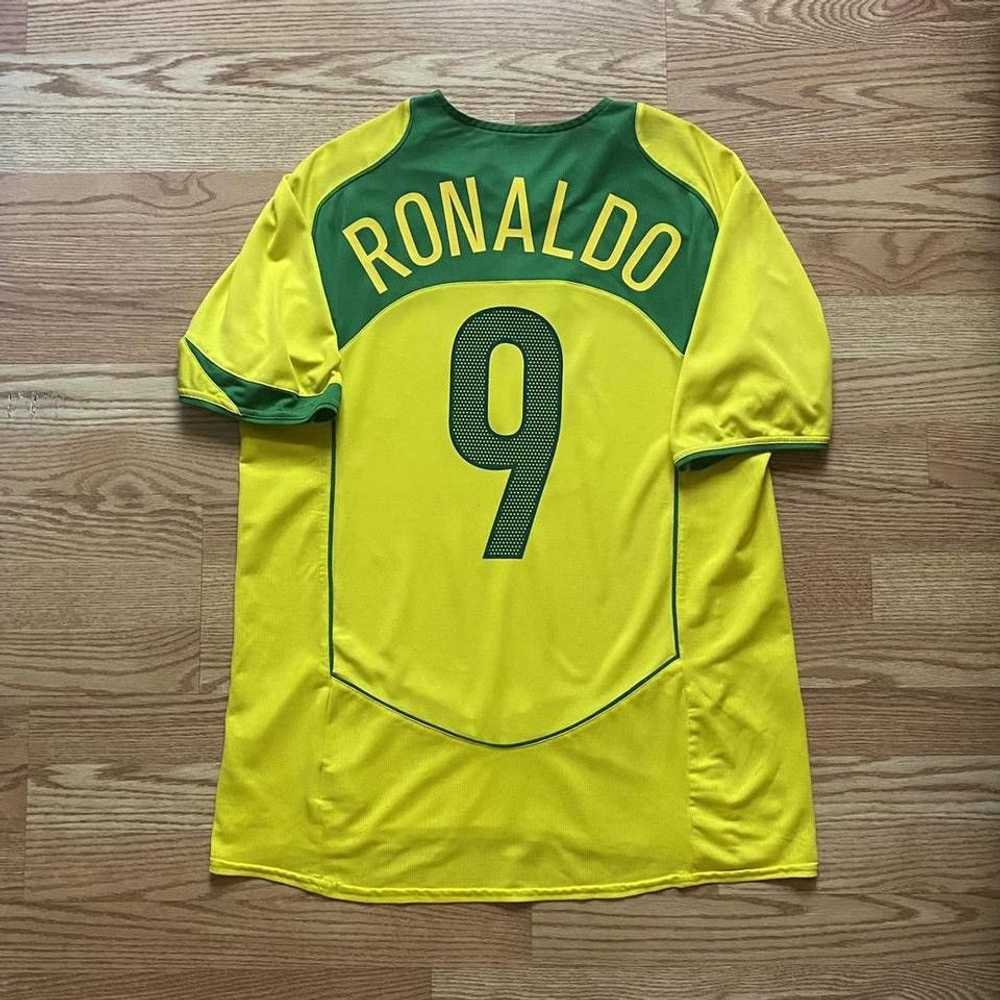 Nike Brazil Ronaldo Nazario 2004 05 home jersey - image 1