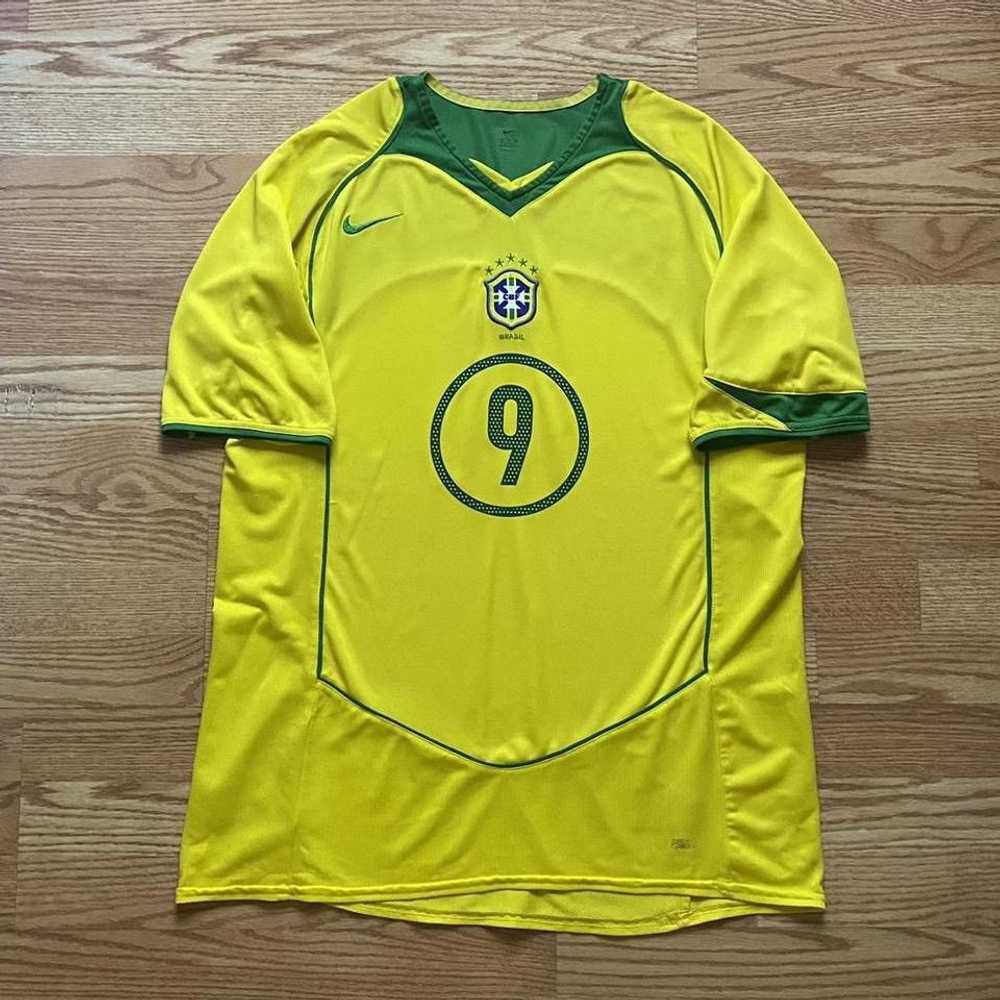 Nike Brazil Ronaldo Nazario 2004 05 home jersey - image 2