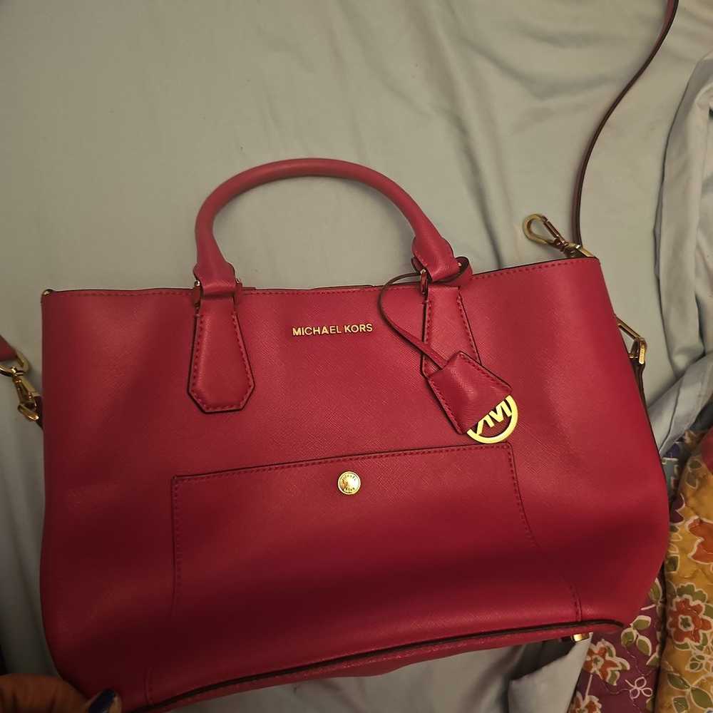 Michael Kors hot pink tote - image 1