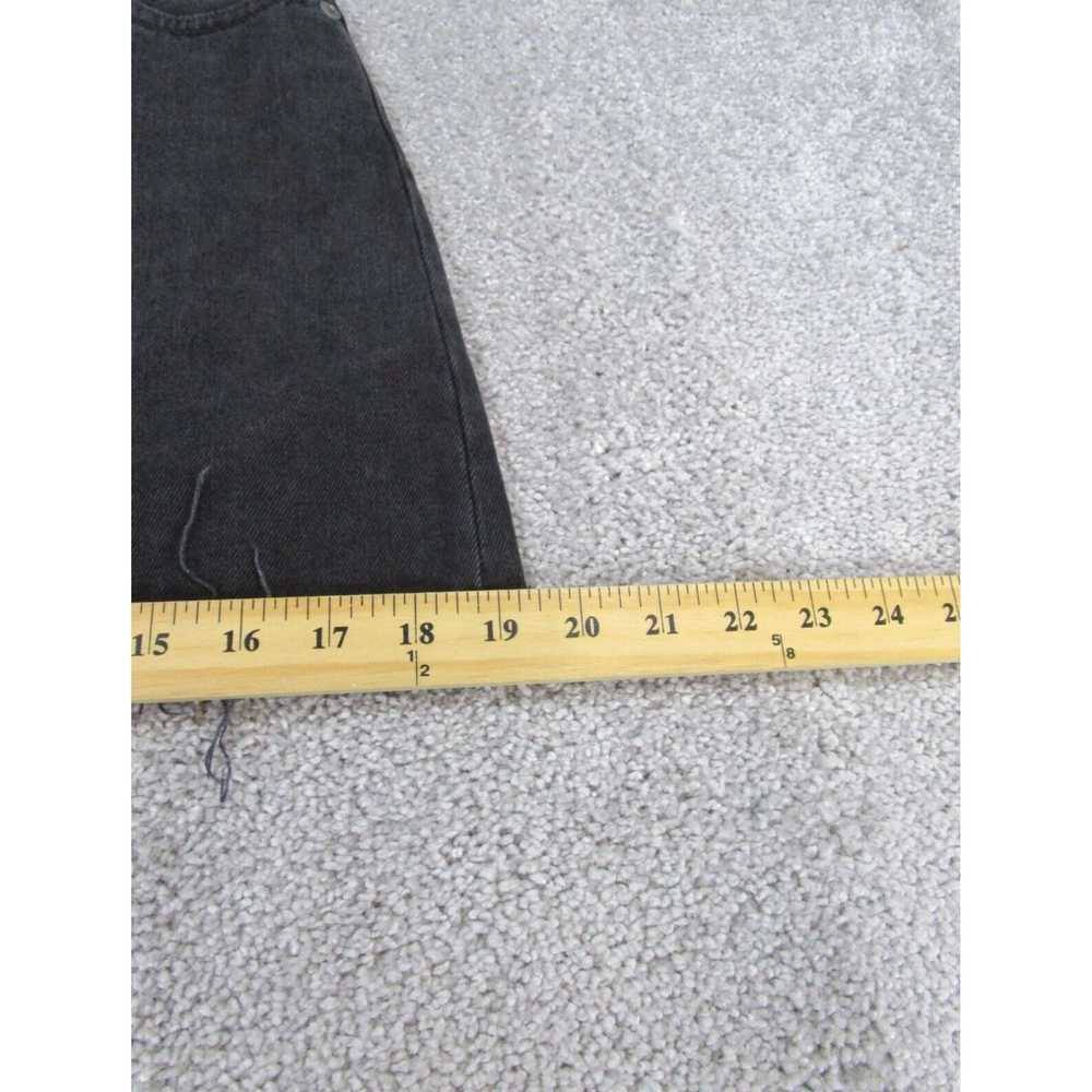 Madewell Womens Faded Black A Line Rigid Denim Sk… - image 3